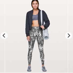 LULULEMON Wunder Under Hi-Rise Tight-Brindle Foil 28" Crinkle High Shine Foil-14